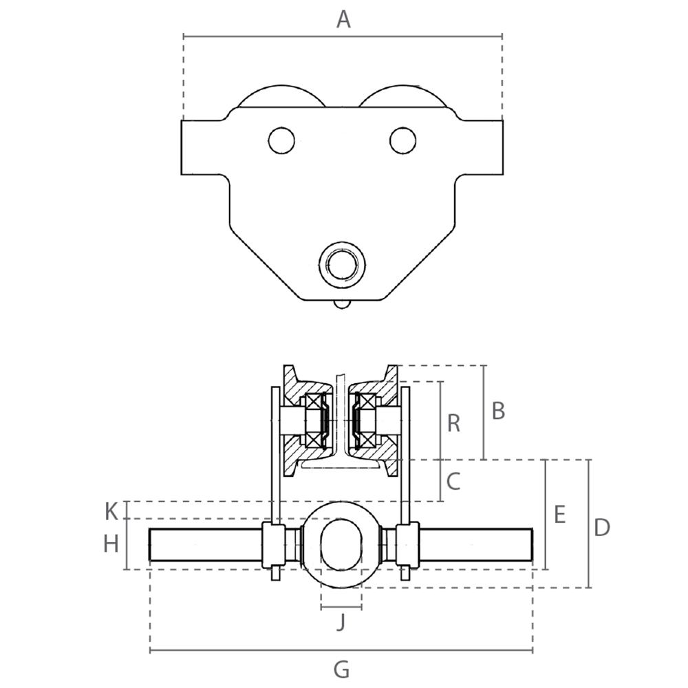 delta push trolley dimensions